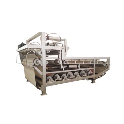 Pressa di filtraggio con cintura di trattamento dei fanghi con materiale in acciaio inossidabile/acciaio al carbonio