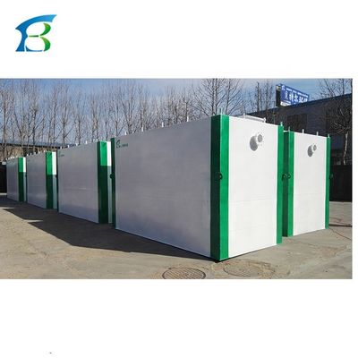 Trattamento delle acque reflue scolastiche Serbatoio settico in acciaio al carbonio Con per negozi di materiali da costruzione