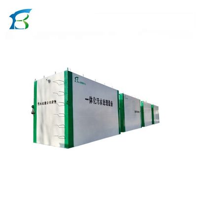 30 M3/Giorno MBR Membrana Bioreattore in contenitore per le acque reflue domestiche 3000 kg di peso