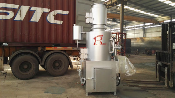 Incineratore di rifiuti senza fumo per lo smaltimento dei rifiuti ospedalieri 0,37 kW nei negozi di alimenti e bevande