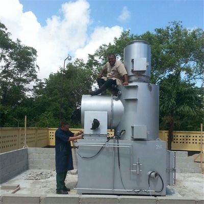 2300 kg Peso 10-500 kg/ora Incineratore senza fumo per macchine per lo smaltimento dei rifiuti ospedalieri