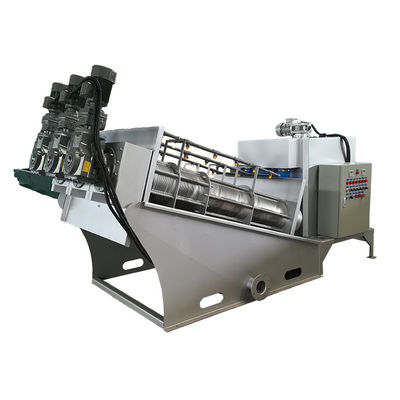 0.65kw Volute Screw Press Slurry Sludge Dewatering Machine per ingegneria municipale