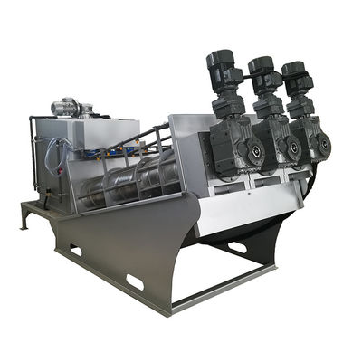 0.65kw Volute Screw Press Slurry Sludge Dewatering Machine per ingegneria municipale