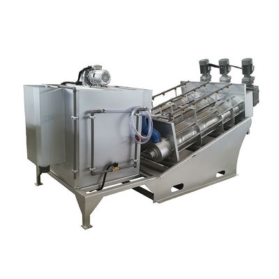 0.65kw Volute Screw Press Slurry Sludge Dewatering Machine per ingegneria municipale