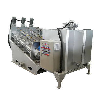 0.65kw Volute Screw Press Slurry Sludge Dewatering Machine per ingegneria municipale