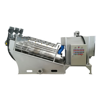 0.65kw Volute Screw Press Slurry Sludge Dewatering Machine per ingegneria municipale