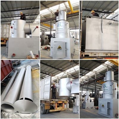 Incineratore a triturazione dei rifiuti Silver Grey da 500L/h per una gestione sicura e sostenibile dei rifiuti