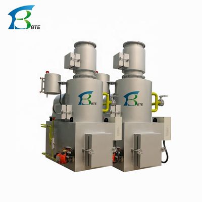 Incineratore di rifiuti medici a alta temperatura di peso 250 kg/h, grigio argento/nero