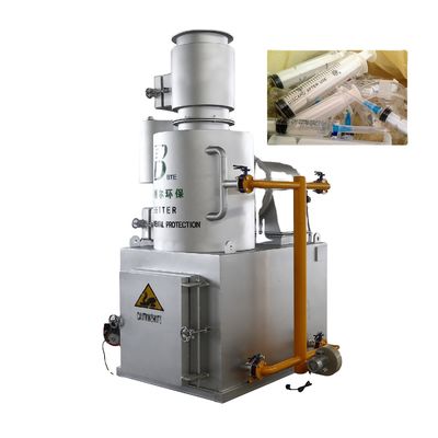 Incineratore di rifiuti medici di capacità 750L/h Soluzione senza fumo per il trattamento dei rifiuti