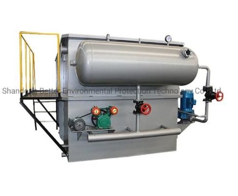 Trattamento delle acque reflue industriali Sistema DAF con materiale verde in acciaio inossidabile e raschiatore