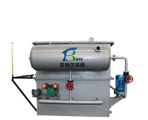 Trattamento delle acque reflue industriali Sistema DAF con materiale verde in acciaio inossidabile e raschiatore