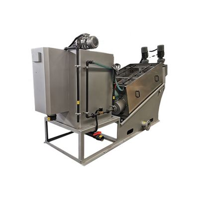 SUS304/316 Cassava Vinasse Olio di cocco di palma Filtro di fanghi Pressatura a vite Dewatering Machine