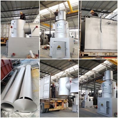 Incineratore di rifiuti di impianti di plastica attrezzature per la protezione dell'ambiente Capacità 750L/h