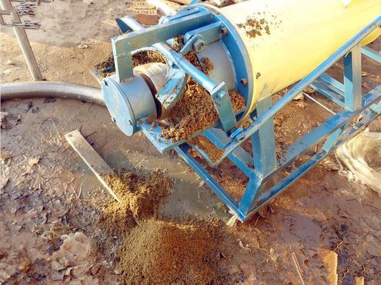 Trattamento delle acque reflue di macellazione Dehidratore a vite per disidratazione di biofertilizzanti
