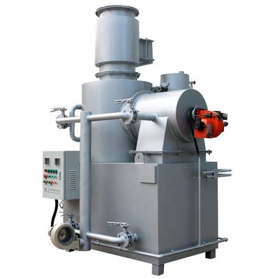 Incineratore portatile senza fumo per lo smaltimento di rifiuti industriali e generali negli ospedali