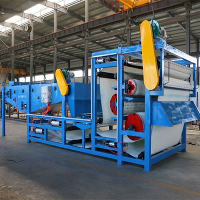 Pressa di filtraggio a cintura in acciaio al carbonio per la deidratazione dei fanghi dell'impianto di minerazione del ferro