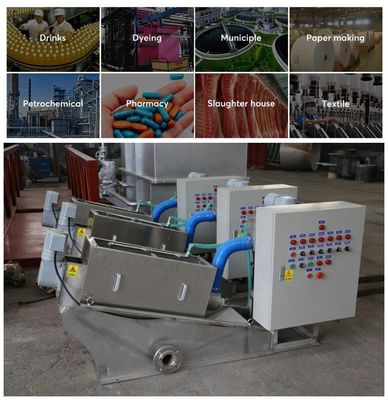 Deshidratore a vite di capacità personalizzabile per il trattamento delle acque reflue oleose 100 kg