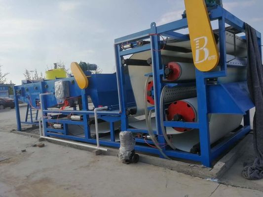 Pressa di filtraggio a cintura in acciaio inossidabile per disidratazione di fanghi su larga scala Capacità 3-25m3/h