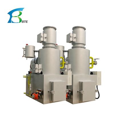 Camere a doppia combustione Incineratore di rifiuti di laboratorio ecologico per lo smaltimento domestico