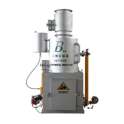Incineratore a 850-1200 gradi Celsius senza fumo per lo smaltimento dei rifiuti domestici e di piccole dimensioni