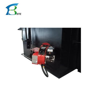 Macchine per bruciare gomma/nylon/plastica con due camere di combustione due bruciatori
