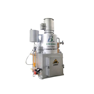 300 Incineratore giornaliero di carta da olio di scarto con capacità di 750 litri all'ora e video 3D