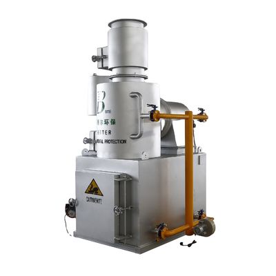 Incineratore senza fumo da 750L/h per apparecchiature di trattamento dei rifiuti ospedalieri di dimensioni personalizzate
