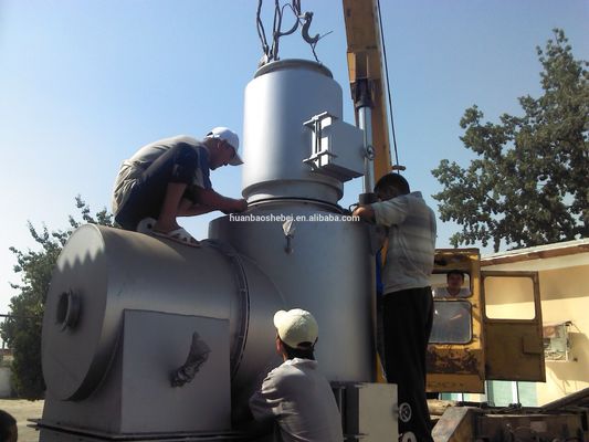 2-13 tonnellate impianto di riciclaggio di crematori di plastica inceneritore con bruciatore di olio diesel a gas