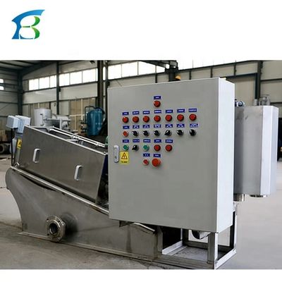 Trattamento dell'acqua 1 Pressa A Vis Impianto di deidratazione Pressa a vite con scatola di controllo automatica